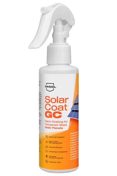 Nasiol SolarCoat GC Temperli Cam Güneş Panelleri İçin Gelişmiş Nano Kaplama-150ml