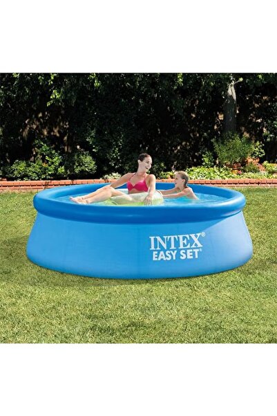 Intex Easy Set Inflatable Pool – 244 × 61 cm (Round, Blue)