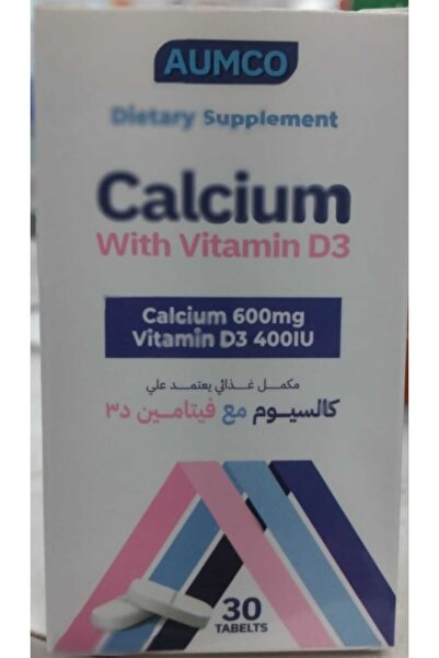 Aumco Calcium with Vit.D3 30 Tablets اومكو كالسيوم مع فيتامين د3 30قرص