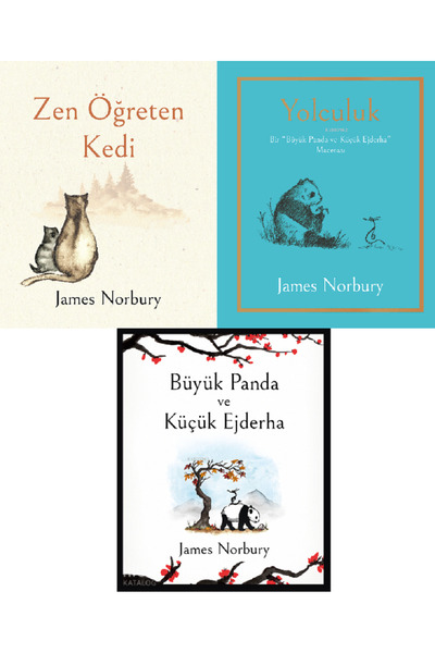 Epsilon Yayınevi Zen Öğreten Kedi + Yolculuk + Büyük Panda ve Küçük Ejderha 3 Kitap Set