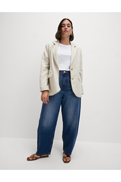 Marks & Spencer Orta Bel Barrel Paça Jean