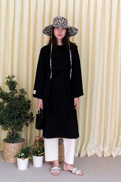 Ceylan Otantik Black Long Body Tunic