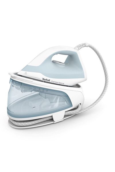 TEFAL Statie de calcat cu abur Express Optimal SV4210E0, 1.3 litri, 6 bar, 2200 W, Alb / Albastru