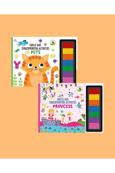 TURTLEKİDS Turtle Kids Fingerprint Activities Series 2 (Pets-Princess)
