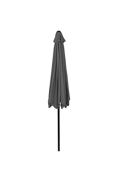 SERSIMO Garden patio umbrella, with crank and tilt, GU200, diameter 300cm, anthracite grey