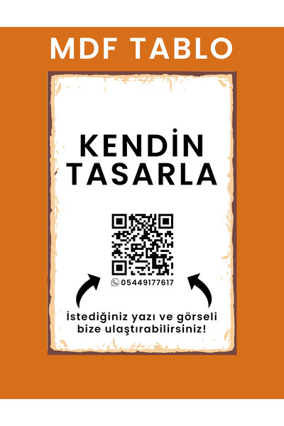Borambalaj KENDİN TASARLA MDF TABLO 3mm