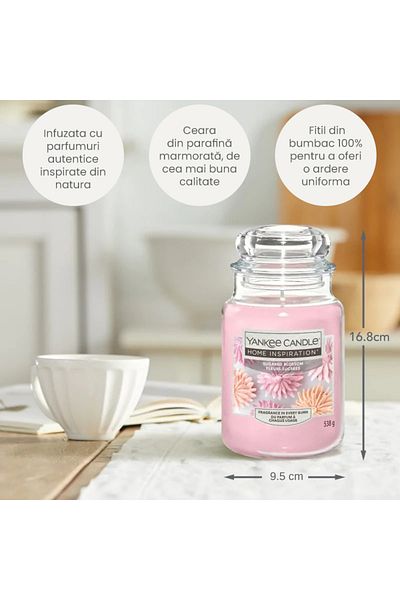 Yankee Candle Lumanare Parfumata Borcan Mare, Sugared Blossom, 538gr.