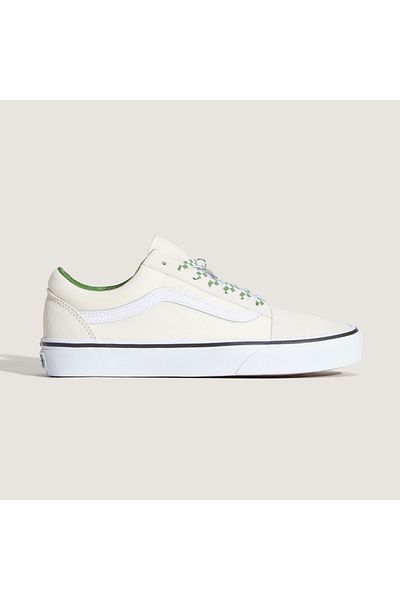 Vans Old Skool Women's Green/White Sports Shoes