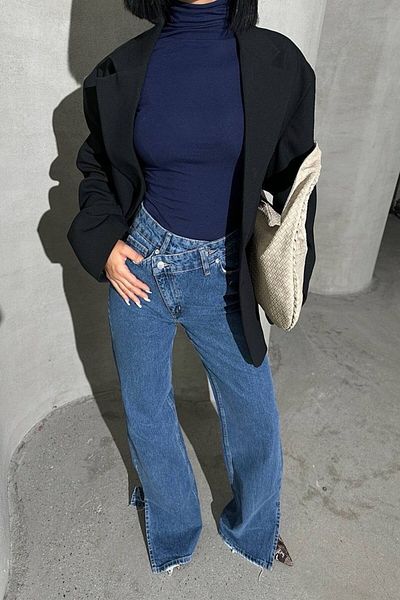 Joana Regular Fit Jeans Navy Blue Waleria