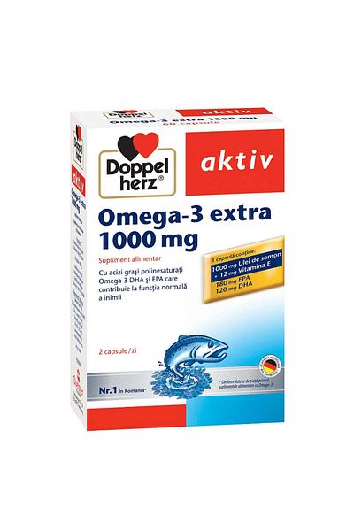 Other Omega 3 Extra + Salmon Oil 1000mg, 60 Capsules, Doppelherz