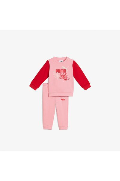 Puma Minicats Little Runners Kids Pink Tracksuit Set