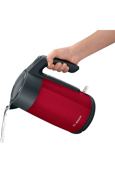 Bosch Water Kettle TWK7L464, 1.7L, 2400W, Stainless Steel, Red/Black