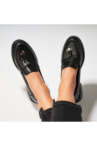 Joana Pantofi dama casual Negri din Piele Ecologica Avrielle2