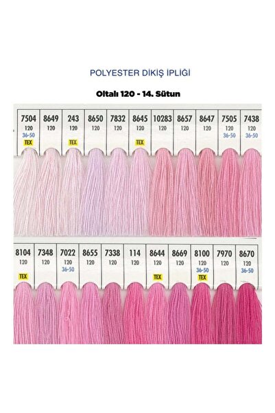 dm dikişmarket Oltalı dikiş ipi makine ipi %100 Polyester 120 Numara Dikiş Ipliği 5000 Mt