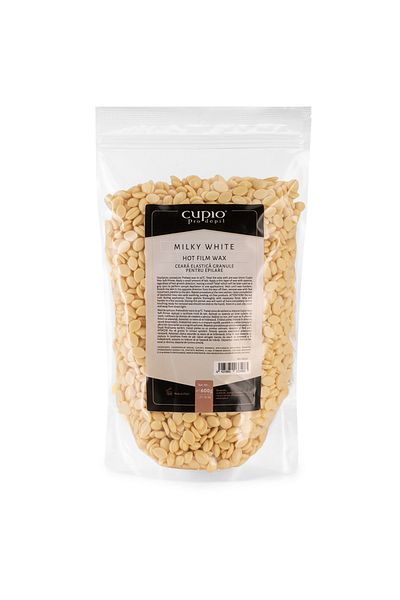 Cupio Mléčně bílý elastický voskový granulát 600g