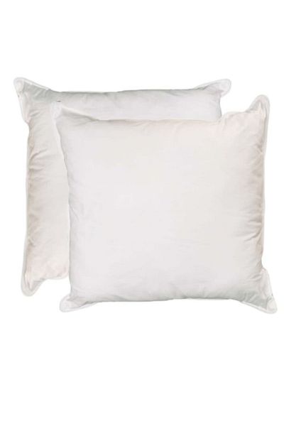 Boema Home Deco Set 2 pillows with goose down and feathers, 40x40 cm, Boema Home, White