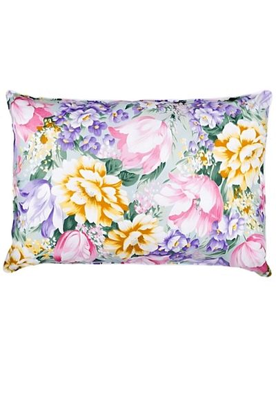 Boema Home Deco Goose down and feather pillow, high firmness level, 1500 g, 50x70 cm, Purple Flowers, Boema Home