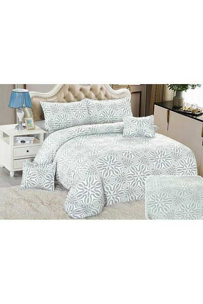 CHIRASO CHIRASO Linen, Crepe Muslin, Microfiber, Sheet 220x240 cm, Duvet Cover, 4 Pillowcases