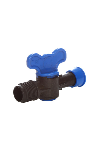 flores Robinet din plastic pentru teava picurare cu filet si inel prin presar...