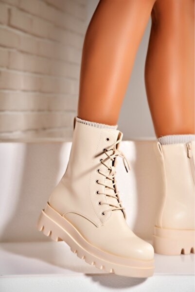 Joana Ghete Dama Imblanite Bej din Piele Ecologica Khalila