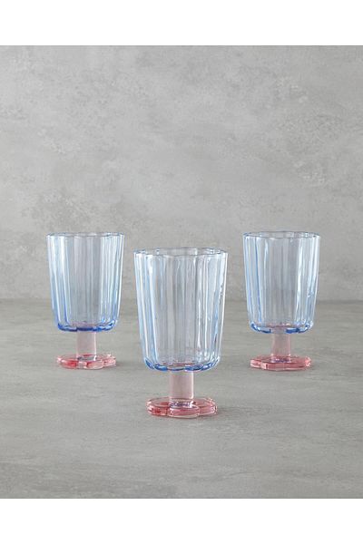 English Home Springtime Glass 3-Piece Glass 280 ml Blue - Powder (4.08.2025)