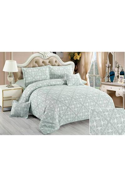 CHIRASO CHIRASO Linen, Crepe Muslin, Microfiber, Sheet 220x240 cm, Duvet Cover, 4 Pillowcases