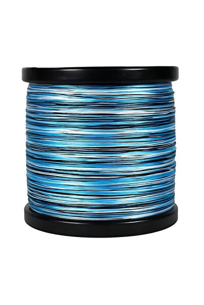 NIPPON SHARK BLUE CAMO-BLUE CAMOUFLAGE X8- 8 STRATURI 0.12.-MM 300.-METRI 4.50.-KG CORDĂ, FRĂGĂ, PLASĂ, MĂSĂ DE SĂBĂTĂ