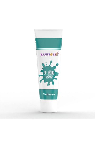 Lumea Turquoise gel food coloring, tube, 30g -
