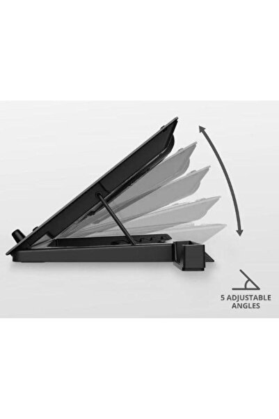 Trust Cooler Stand Laptop GXT 1125, 17", aluminum, blue LED (Black)