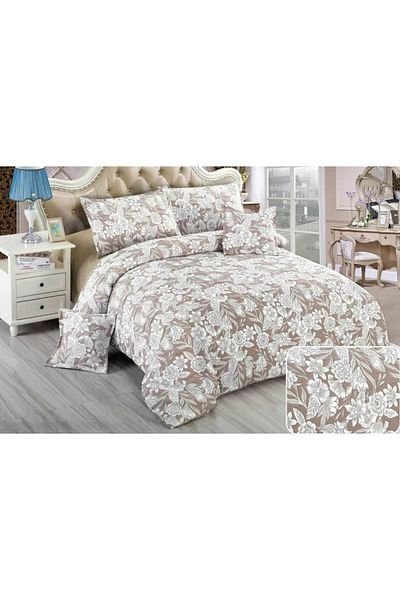 CHIRASO CHIRASO Linen, Crepe Muslin, Microfiber, Sheet 220x240 cm, Duvet Cover, 4 Pillowcases