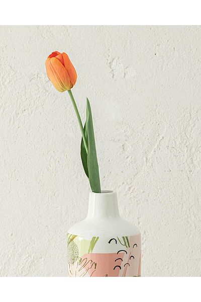 English Home Tulip Garden Μονόκλαδο Τεχνητό Λουλούδι Πορτοκαλί 45 cm (4.08.2025)
