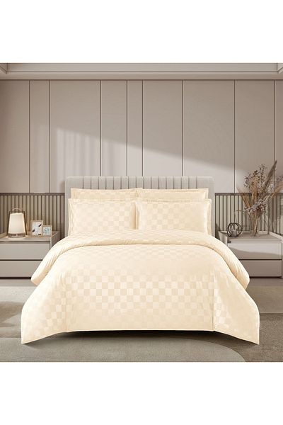 CHIRASO CHIRASO Bedding, Elegant DAMASK, ELASTIC Sheet 180x200+25cm, Duvet Cover 200x230cm, 2 Pillowcases