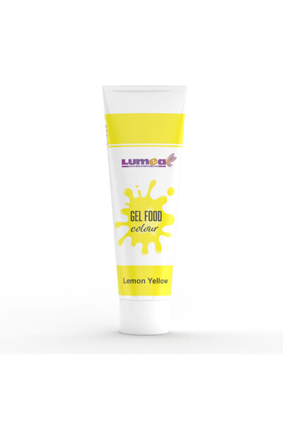 Lumea Colorant alimentar gel Galben lamaie, tub, 30g -