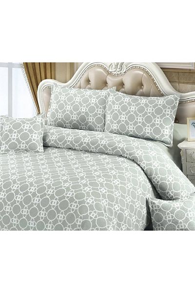 CHIRASO CHIRASO Linen, Crepe Muslin, Microfiber, Sheet 220x240 cm, Duvet Cover, 4 Pillowcases
