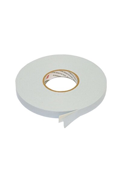 Orafol Banda dublu adeziva buretata, alba, 1140 microni, aplicatii interior sau exterior 25 m 25 mm