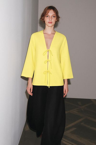 HAKKE Bow Detail Cardigan