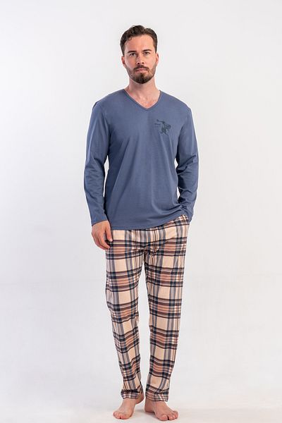 Vienetta Secret Cotton pajamas Vienetta, Trust, gray, 2XL
