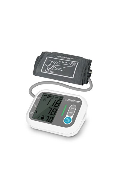 ESPERANZA Upper arm blood pressure monitor ECB005, White / Gray