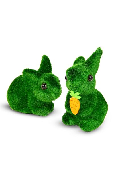 CLICK Decor de Paste Iepuras 2 Tipuri 10 Cm Verde