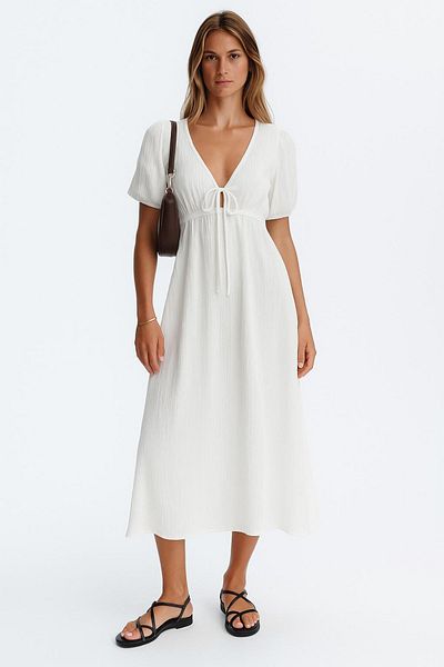 HAKKE ROCHIE din muselina cu maneca scurta cu siret dublu