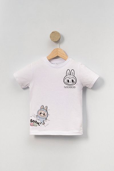 Riffy Baby Character Printed Crew Neck Unisex Kids Tshirt