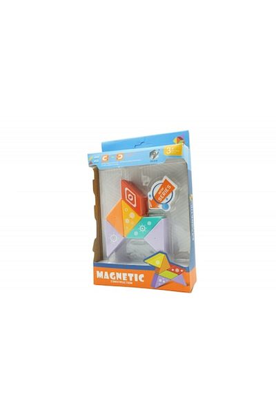 CLICK Set inteligent de constructie cu piese magnetice, 6 piese, pentru copii, +3 ani, multicolor