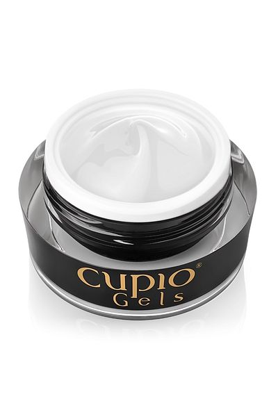 Cupio Gel pro techniku bez pilování - Make-Up Fiber Milky White 30 ml