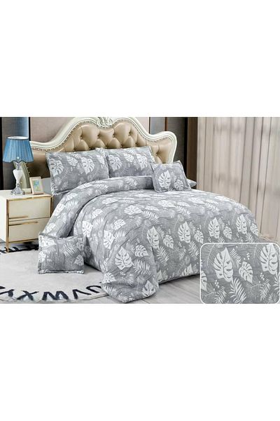 CHIRASO CHIRASO Linen, Crepe Muslin, Microfiber, Sheet 220x240 cm, Duvet Cover, 4 Pillowcases