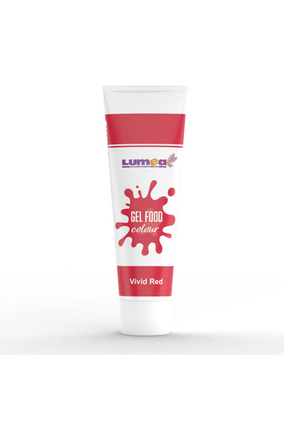 Lumea Colorant alimentar gel Rosu aprins, tub, 30g -