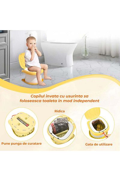 Timebox Portable Folding Toilet for Children – Travel Toilet, Ideal for Boys and Girls, Easy to Carry and Us