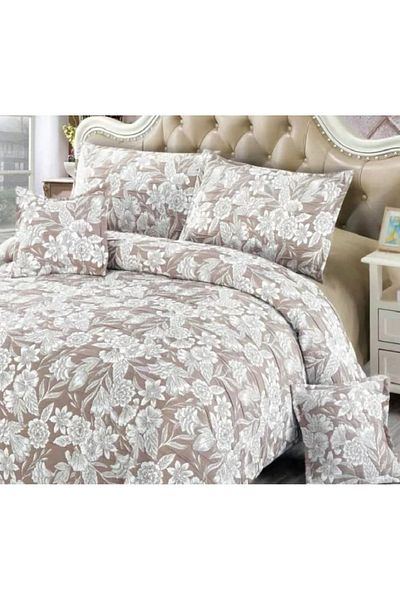 CHIRASO CHIRASO Linen, Crepe Muslin, Microfiber, Sheet 220x240 cm, Duvet Cover, 4 Pillowcases