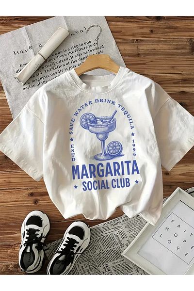 vikitekno Oversize Margarita Design Women's T-Shirt
