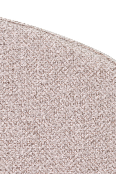 VİLİNZE Teras Siyah Metal Ayak Teddy Kumaş İstiflenebilir Mutfak-Balkon Taburesi (2 Adet)