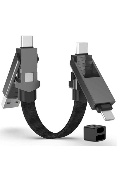 Spon 4-in-1 60W Charging Cable: The Complete Solution for High-Speed USB A to USB C Charging and Data Transfer